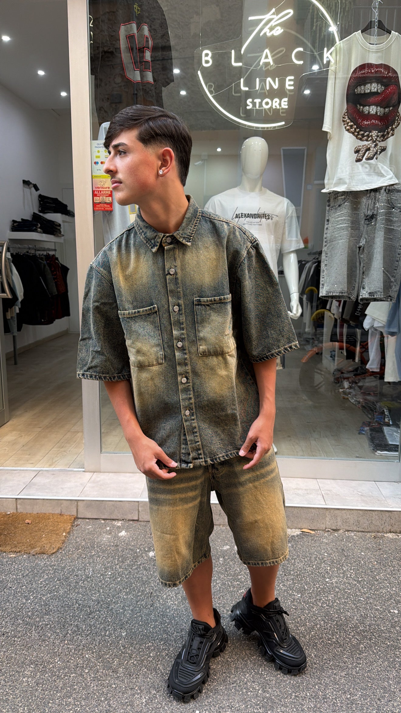Coordinato Jeans Sabbiato