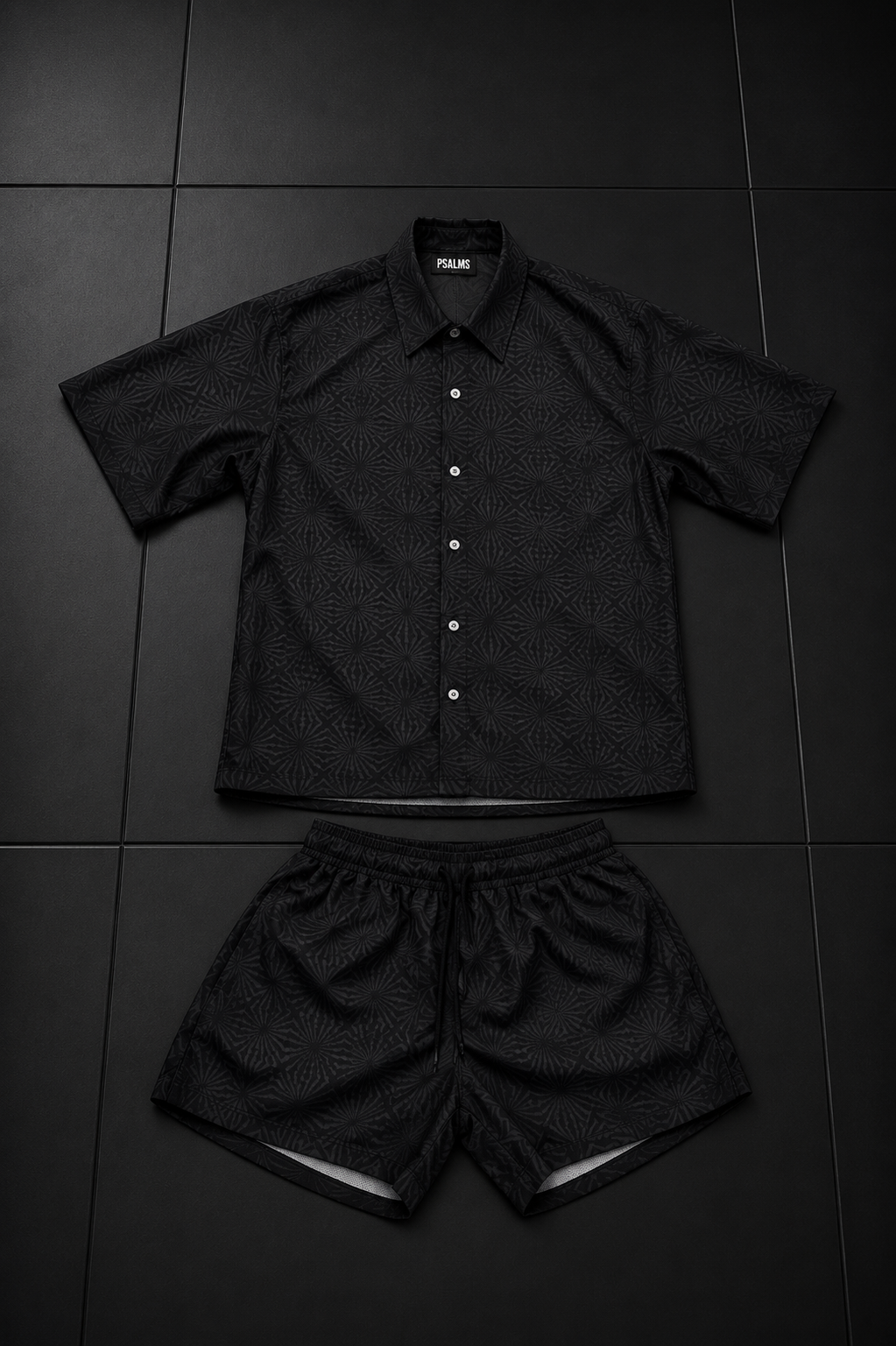 Coordinato camicia costume Total Black