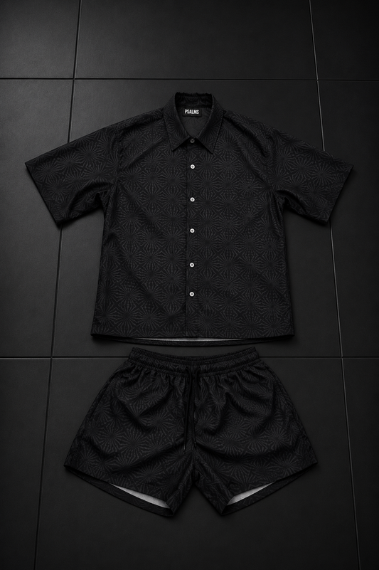 Coordinato camicia costume Total Black