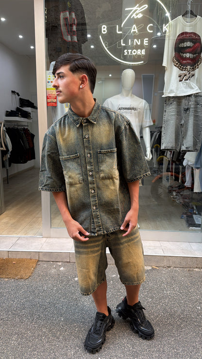 Coordinato Jeans Sabbiato