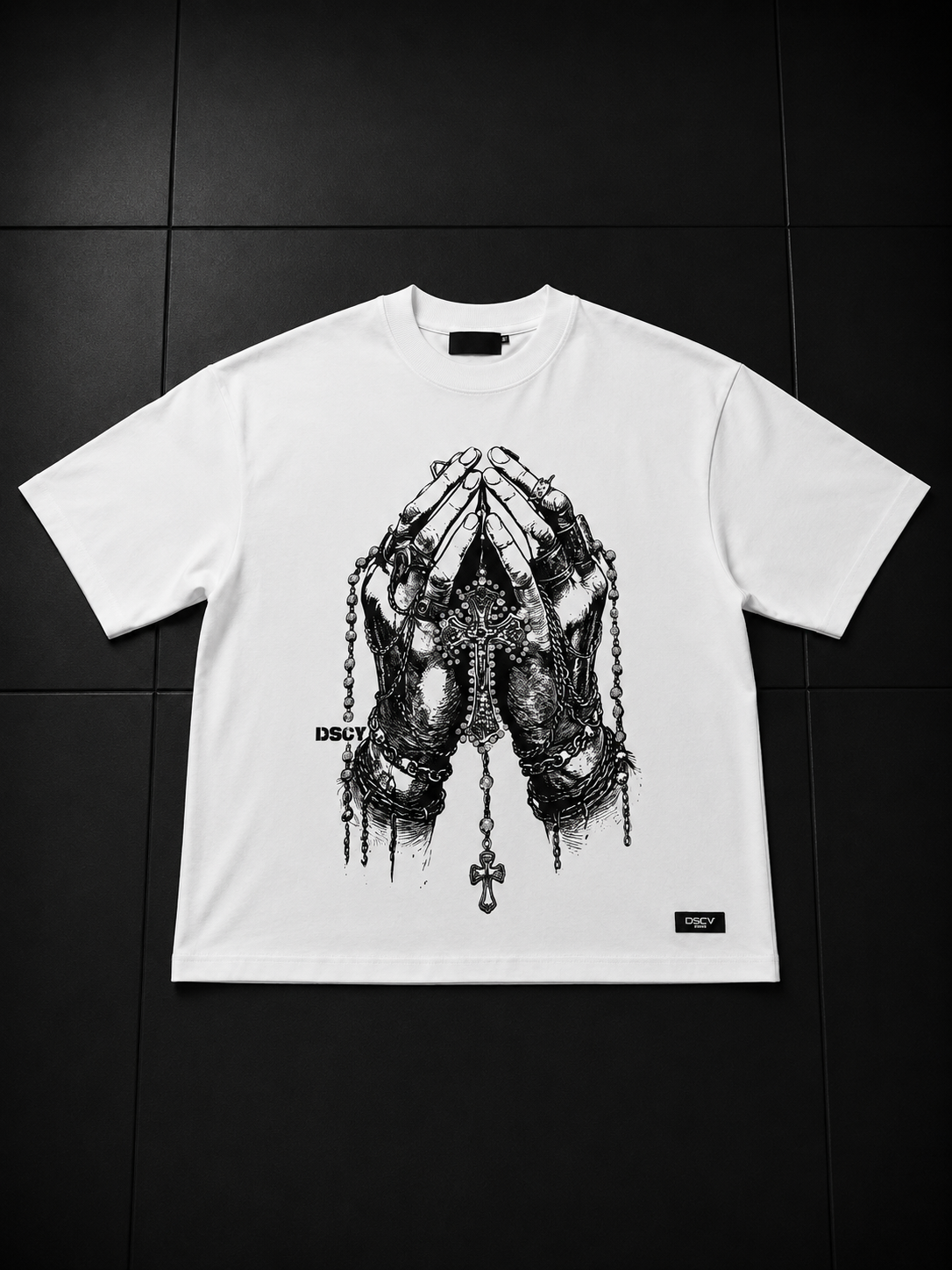 T-Shirt croce DSCY bianca