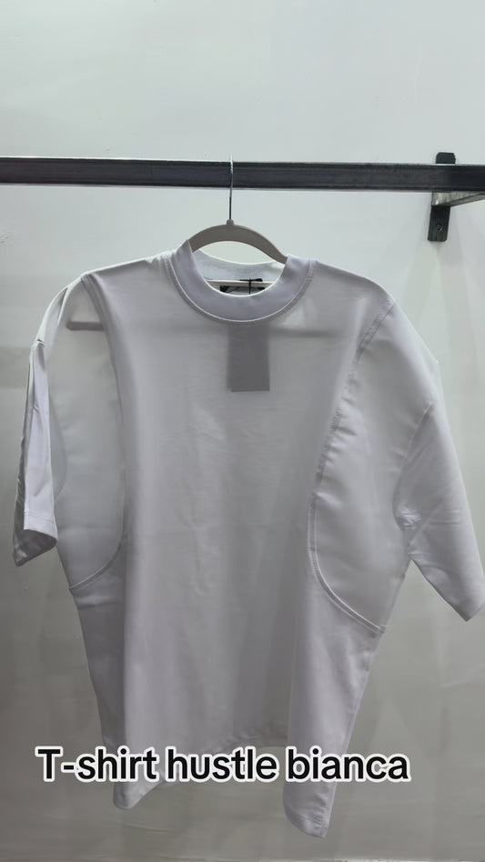 T-shirt hustle bianca
